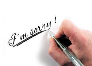 Vergebung ist nicht vergeblich, entschuldigung